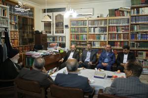 حضور مدیران کمیته امداد امام خمینی در بیت حضرت آیت الله سیدان